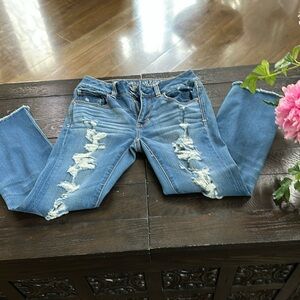 American Eagle Outfitters Artist Crop Jeans.